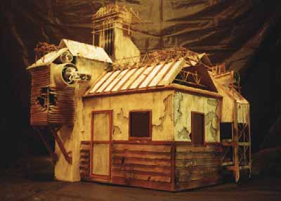 The completed 'set' as seen on camera.