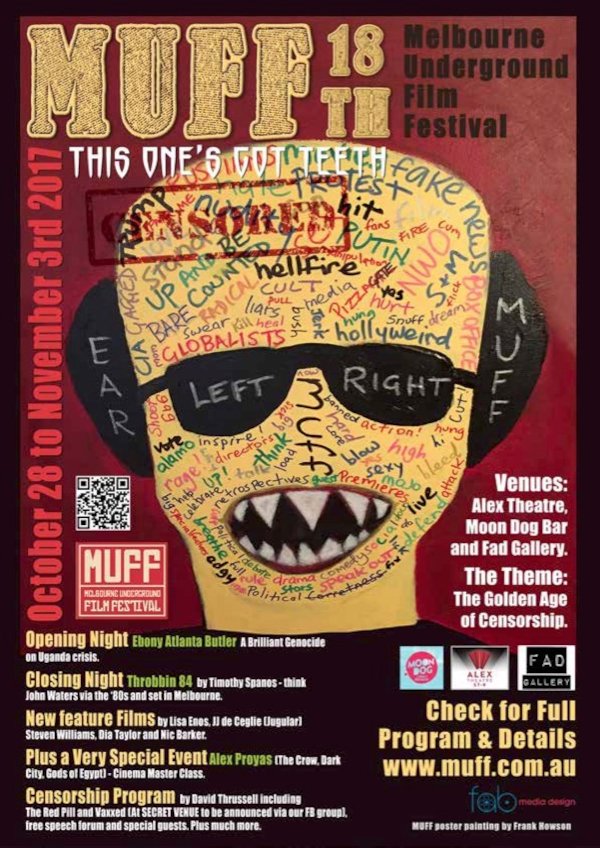 MUFF 18 poster featuring artwork by Frank Howson